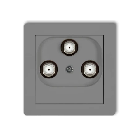Karlik Deco Szary Mat Mechanizm Gniazda Multimedialnego 3F Data (Upc) 27Dgmu