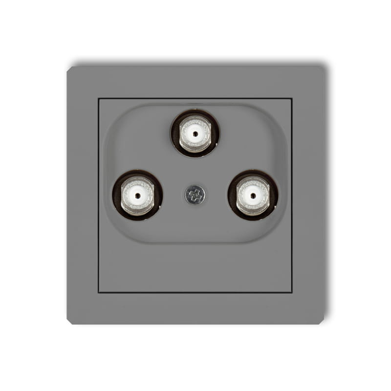 Karlik Deco Szary Mat Mechanizm Gniazda Multimedialnego 3F Data (Upc) 27Dgmu