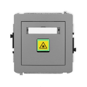 Karlik Deco Szary Mat Mechanizm Gniazda Światłowodowego/Optycznego Pojedynczego 27Dgop-1
