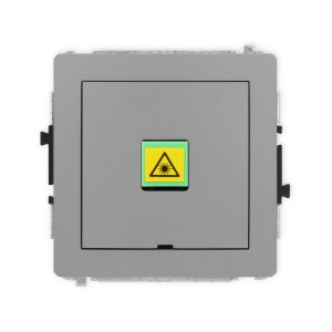 Karlik Deco Szary Mat Mechanizm Gniazda Światłowodowego/Optycznego Pojedynczego, Bez Pola Opisowego 27Dgopbo-1