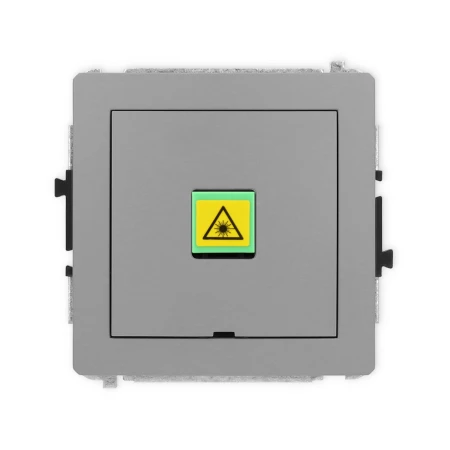 Karlik Deco Szary Mat Mechanizm Gniazda Światłowodowego/Optycznego Pojedynczego, Bez Pola Opisowego 27Dgopbo-1