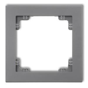 Karlik Deco Szary Mat Ramka Uniwersalna Pojedyncza Z Tworzywa 27Dr-1