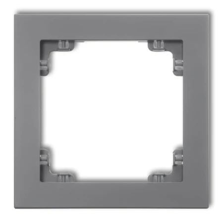 Karlik Deco Szary Mat Ramka Uniwersalna Pojedyncza Z Tworzywa 27Dr-1