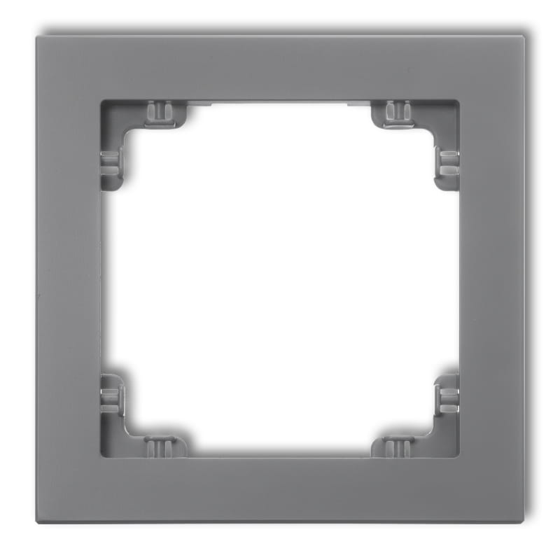 Karlik Deco Szary Mat Ramka Uniwersalna Pojedyncza Z Tworzywa 27Dr-1