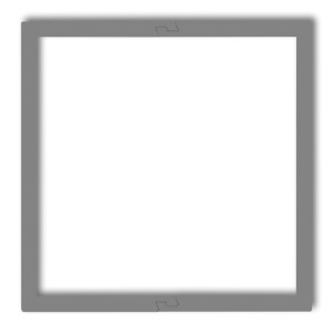 Karlik Prod. Uzupełniające Szary Mat Ramka Wypełniająca Pojedyncza Deco 27Drw-1