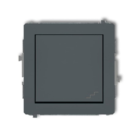 Karlik Deco Grafitowy Mat Mechanizm Włącznika Schodowego 28Dwp-3