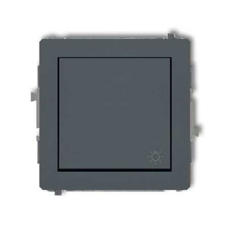 Karlik Deco Grafitowy Mat Mechanizm Włącznika Zwierny Światło 28Dwp-5