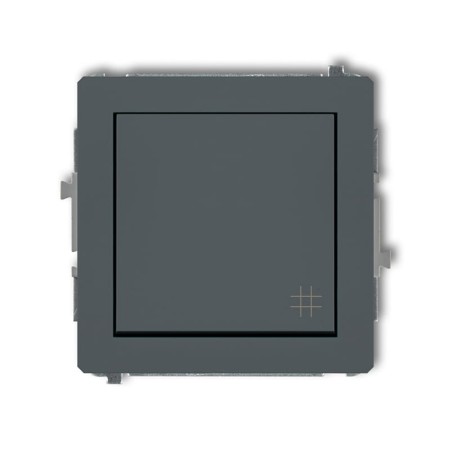 Karlik Deco Grafitowy Mat Mechanizm Włącznika Krzyżowego 28Dwp-6