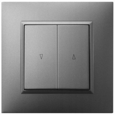 Włącznik Roletowy Z Blokadą Szary Aria