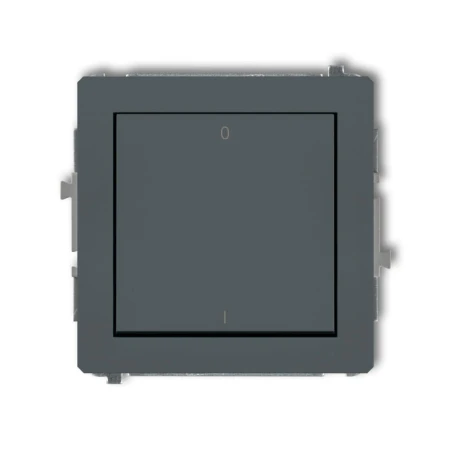 Karlik Deco Grafitowy Mat Mechanizm Włącznika Dwubiegunowego 28Dwp-9