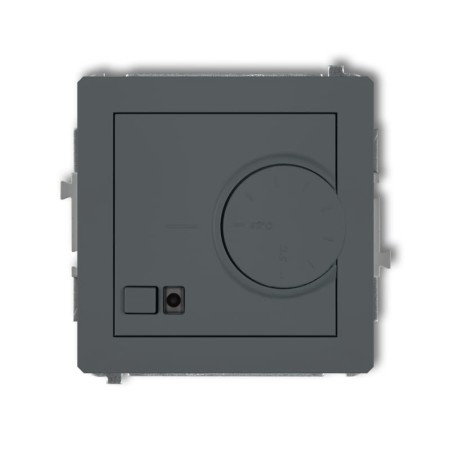 Karlik Deco Grafitowy Mat Mechanizm Elektronicznego Regulatora Temperatury Z Czujnikiem Powietrznym 28Drt-2