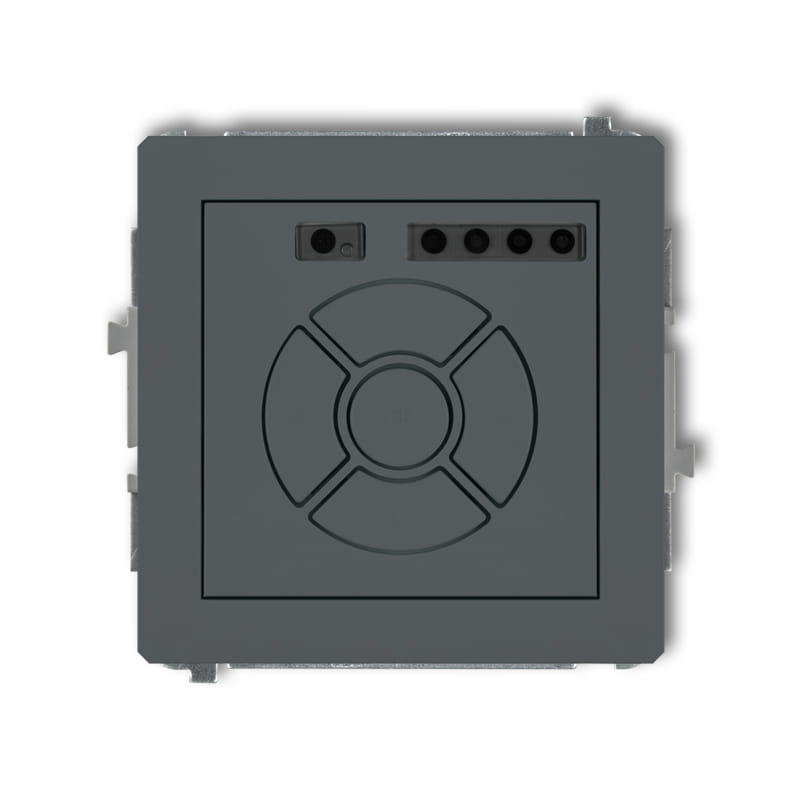 Karlik Deco Grafitowy Mat Mechanizm Elektronicznego Sterownika Roletowego (Przycisk Strefowy) 28Dsr-5