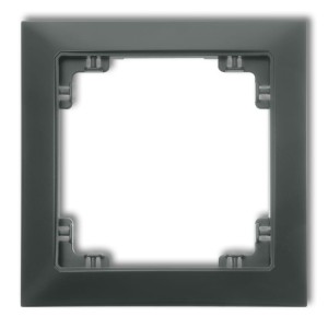 Karlik Deco Grafitowy Mat Ramka Uniwersalna Pojedyncza Z Tworzywa Deco Soft 28Drso-1