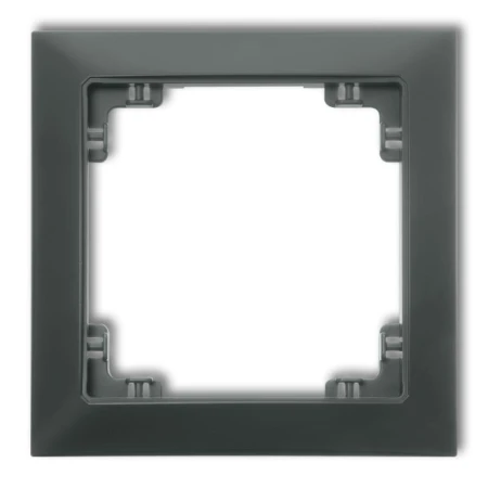 Karlik Deco Grafitowy Mat Ramka Uniwersalna Pojedyncza Z Tworzywa Deco Soft 28Drso-1