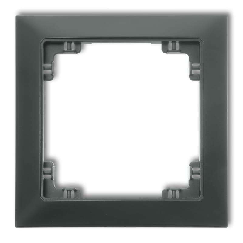 Karlik Deco Grafitowy Mat Ramka Uniwersalna Pojedyncza Z Tworzywa Deco Soft 28Drso-1