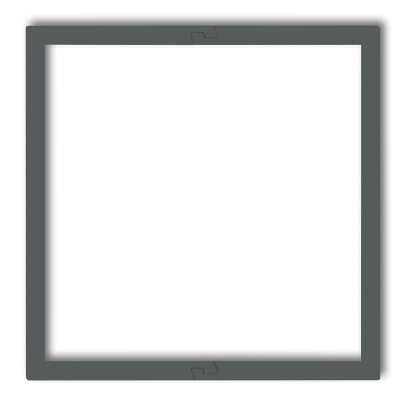 Karlik Prod. Uzupełniające Grafitowy Mat Ramka Wypełniająca Pojedyncza Deco 28Drw-1