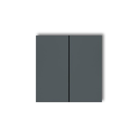 Karlik Prod. Uzupełniające Grafitowy Mat Klawisze Podwójne Do Łączników Deco, Icon, Mini (Komplet Dwóch Sztuk) 28Dkl-2