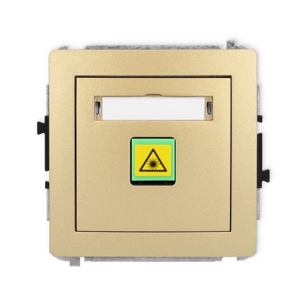 Karlik Deco Złoty Mechanizm Gniazda Światłowodowego/Optycznego Pojedynczego 29Dgop-1
