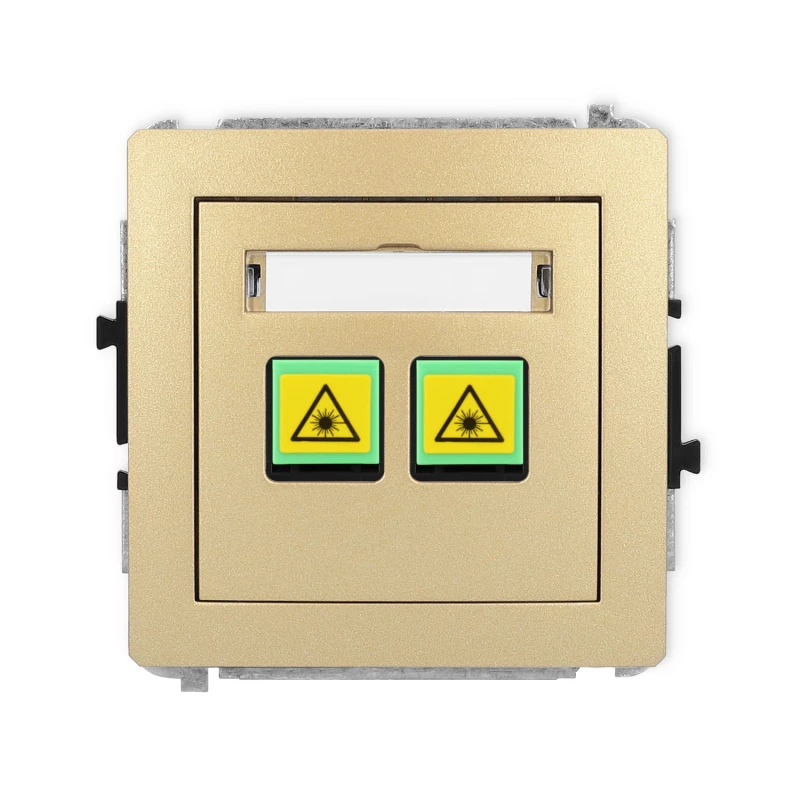 Karlik Deco Złoty Mechanizm Gniazda Światłowodowego/Optycznego Podwójnego 29Dgop-2