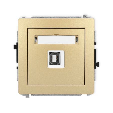 Karlik Deco Złoty Mechanizm Gniazda Pojedynczego Usb A-B 2.0 29Dgusb-3