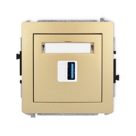 Karlik Deco Złoty Mechanizm Gniazda Pojedynczego Usb A-A 3.0 29Dgusb-5