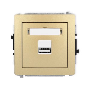 Karlik Deco Złoty Mechanizm Ładowarki Usb Pojedynczej, 5V, 1A 29Dcusb-1
