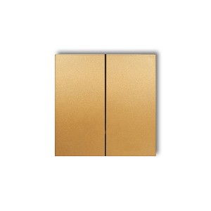 Karlik Prod. Uzupełniające Złoty Klawisze Podwójne Do Łączników Deco, Icon, Mini (Komplet Dwóch Sztuk) 29Dkl-2