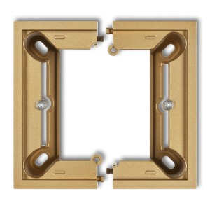 Karlik Deco / Mini Złoty Puszka Natynkowa Pojedyncza, Składana Deco, Mini 29Dpu-1