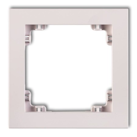 Karlik Deco Pudrowy Róż Ramka Uniwersalna Pojedyncza Z Tworzywa Deco Pastel Matt 40Dr-1