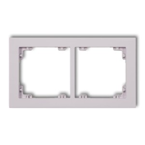 Karlik Deco Liliowy Ramka Uniwerstalna Podwójna Z Tworzywa Deco Pastel Matt 41Dr-2