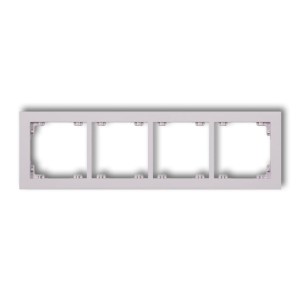 Karlik Deco Liliowy Ramka Uniwersalna Podczwórna Z Tworzywa Deco Pastel Matt 41Dr-4