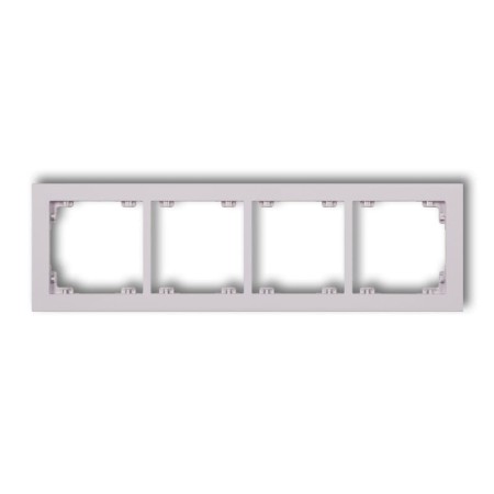 Karlik Deco Liliowy Ramka Uniwersalna Podczwórna Z Tworzywa Deco Pastel Matt 41Dr-4