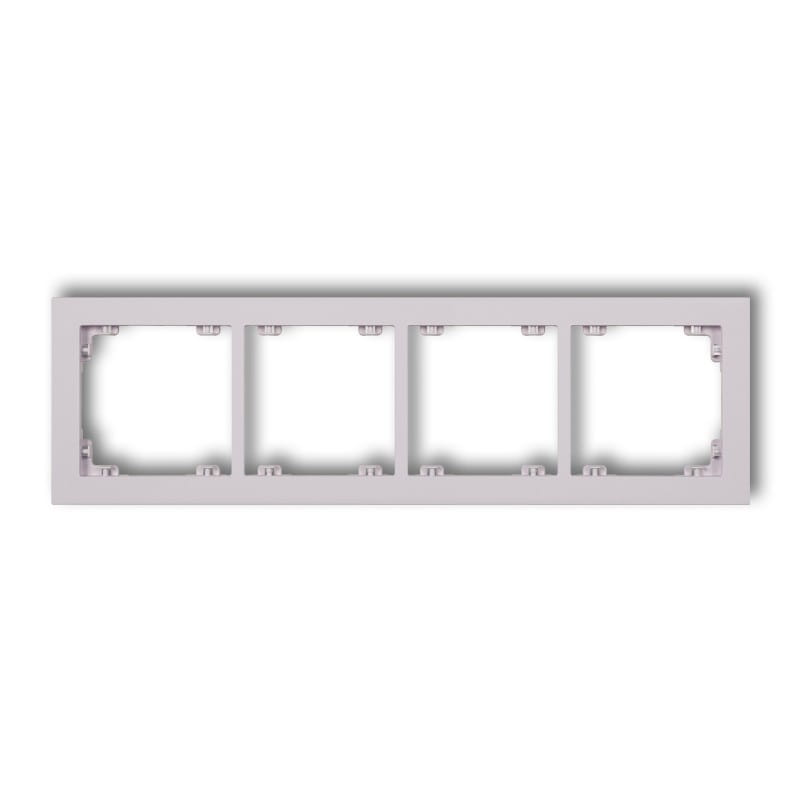 Karlik Deco Liliowy Ramka Uniwersalna Podczwórna Z Tworzywa Deco Pastel Matt 41Dr-4