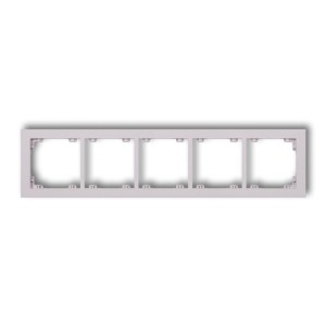 Karlik Deco Liliowy Ramka Uniwersalna Pięciokrotna Z Tworzywa Deco Pastel Matt 41Dr-5