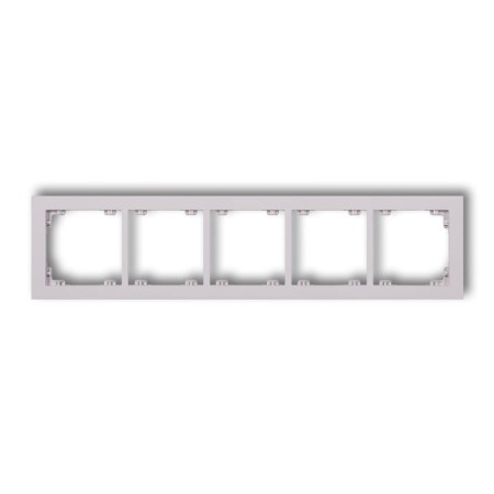 Karlik Deco Liliowy Ramka Uniwersalna Pięciokrotna Z Tworzywa Deco Pastel Matt 41Dr-5