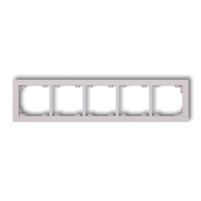 Karlik Deco Liliowy Ramka Uniwersalna Pięciokrotna Z Tworzywa Deco Pastel Matt 41Dr-5