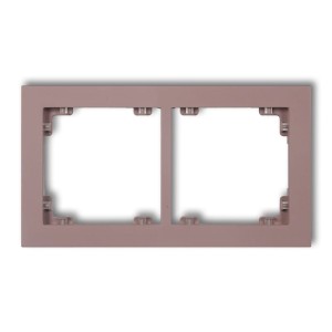 Karlik Deco Lawendowy Ramka Uniwerstalna Podwójna Z Tworzywa Deco Pastel Matt 42Dr-2