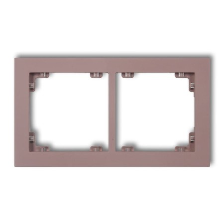 Karlik Deco Lawendowy Ramka Uniwerstalna Podwójna Z Tworzywa Deco Pastel Matt 42Dr-2