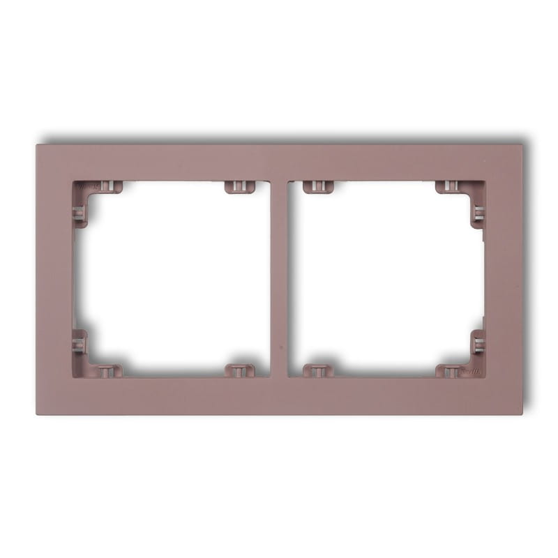 Karlik Deco Lawendowy Ramka Uniwerstalna Podwójna Z Tworzywa Deco Pastel Matt 42Dr-2