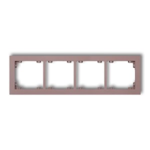 Karlik Deco Lawendowy Ramka Uniwersalna Podczwórna Z Tworzywa Deco Pastel Matt 42Dr-4