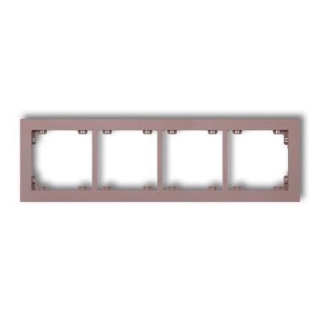 Karlik Deco Lawendowy Ramka Uniwersalna Podczwórna Z Tworzywa Deco Pastel Matt 42Dr-4