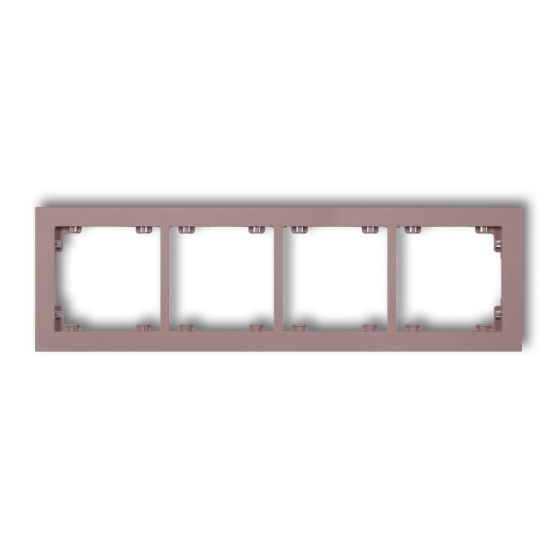 Karlik Deco Lawendowy Ramka Uniwersalna Podczwórna Z Tworzywa Deco Pastel Matt 42Dr-4