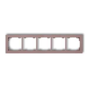 Karlik Deco Lawendowy Ramka Uniwersalna Pięciokrotna Z Tworzywa Deco Pastel Matt 42Dr-5