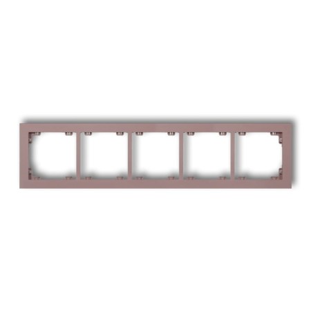 Karlik Deco Lawendowy Ramka Uniwersalna Pięciokrotna Z Tworzywa Deco Pastel Matt 42Dr-5