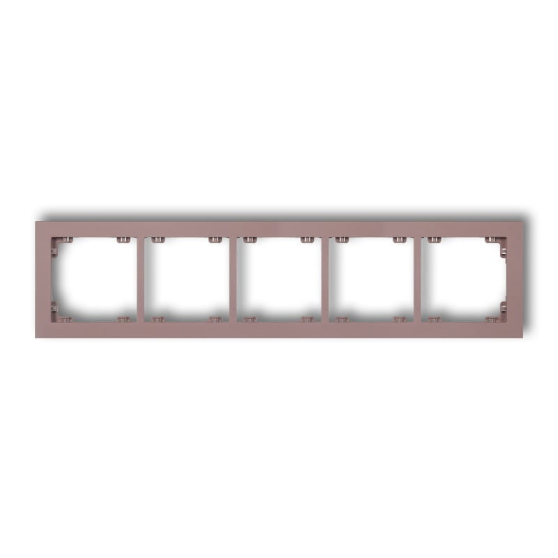 Karlik Deco Lawendowy Ramka Uniwersalna Pięciokrotna Z Tworzywa Deco Pastel Matt 42Dr-5