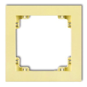Karlik Deco Kanarkowy Ramka Uniwersalna Pojedyncza Z Tworzywa Deco Pastel Matt 43Dr-1