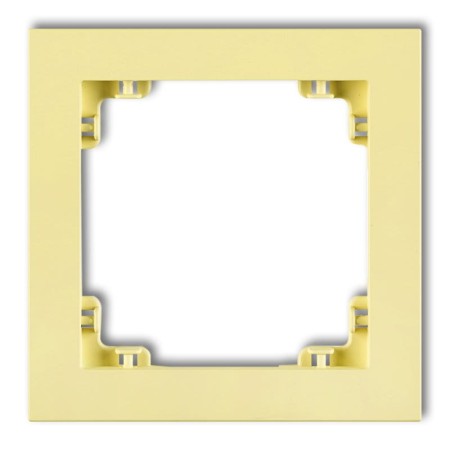 Karlik Deco Kanarkowy Ramka Uniwersalna Pojedyncza Z Tworzywa Deco Pastel Matt 43Dr-1