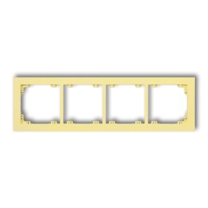 Karlik Deco Kanarkowy Ramka Uniwersalna Podczwórna Z Tworzywa Deco Pastel Matt 43Dr-4