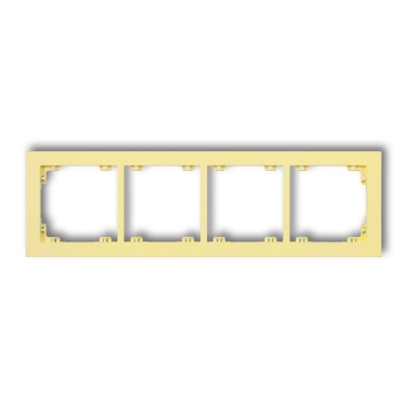 Karlik Deco Kanarkowy Ramka Uniwersalna Podczwórna Z Tworzywa Deco Pastel Matt 43Dr-4