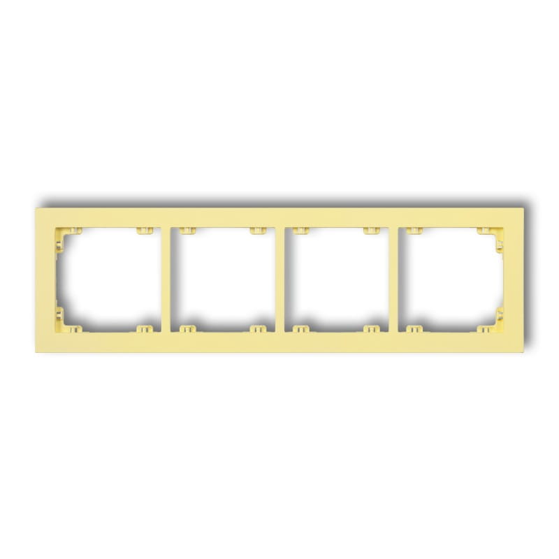 Karlik Deco Kanarkowy Ramka Uniwersalna Podczwórna Z Tworzywa Deco Pastel Matt 43Dr-4